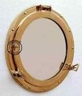 Copper Porthole Nautical Aluminum Antique Mirror Maritime Ship s Decorative 15 