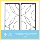Traditional Corona Decorative Garden Trellis Set Of 2  42 In  Tall  Black Powder