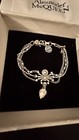 Vintage Of  Alexander Mcqueen Silver Spider Clear Stone Bracelet
