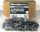 Walthers Ho Scale Tuned 33  Metal Wheel Sets 100-pack 920-2304