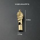 Outdoor Pure Copper Monkey King Whistle Key Ring Pendant Copper Training Whistle