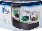 3 Section Aquarium Fish Tank W  Quietflow Power Filtration Betta Falls Home New