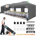 10x30  Commercial Pop Up Canopy Party Tent Folding Waterproof Gazebo Heavy Duty 