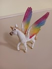 Schleich Glitter Winged Rainbow Unicorn Fowl Bayala Figurine D-73527 4  Tall
