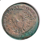 1832 Canada Nova Scotia Half Penny Token