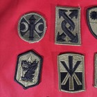 Vintage Original Us Army Uniform Patch Lot 11 Pieces