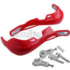 7 8  Red Brush Hand Guards Fit For Honda Yamaha Suzuki Kawasaki Dirt Bikes Atv 
