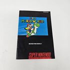 Super Mario World Snes Super Nintendo Manual Only Instruction Book - Very Good