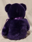 Vintage 1998 Princess Diana Purple Bear Original Beanie Buddy 14  W  White Rose