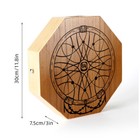 Cajon Wooden Drum 2-tone Flat Hand Drum Log Color Percussion Instrument I3r0