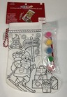 Kids Craft Paint Your Own Stocking And 120 Christmas Evergreen Trees Foam Shapes