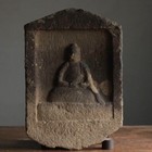 Edo Period Stone Buddha     Japanese Antique Buddhist Art Sculpture