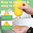 3 Pack Travel Shampoo Bottle  Empty Plastic Squeeze Bottles 6 8oz With Flip Cap 