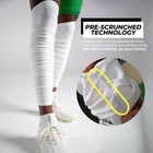 Kutftbl Pre-scrunched Leg Sleeves With Hidden Elastic Bands  Compression Supp   