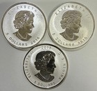 1 Oz Canada 9999 Fine Silver Maple Leaf  5 Coin - Random Privy