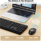 Bka Bya Wireless Keyboard And Mouse Combo full Size Quiet Bluetooth Keyboard And