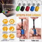 12pcs Hex Shank Quick Release Bit Holder Keychain Tool Drill Bit Holder Portable