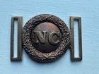Vintage Civil War Confederate  Red Brass North Carolina Belt Buckle Reproduction
