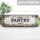 Vintage Metal Tin Sign Pantry Rustic Farmhouse Home Kitchen Wall Art Decoration
