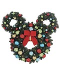 New 30  Disney Mickey Figural Pre-lit Led Wreath W  50 Led Twinkling Lights