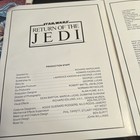 Star Wars Return Of The Jedi Promotional Press Kit Folder Cast   Crew Listing 