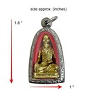 Jivaka Buddha Doctor Thai Traditional Massage Phra Amulet Pendant Stainless Case