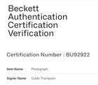 Cubbi Thompson Signed 8x10 Photo Adult Star Bas Beckett Coa Autograph