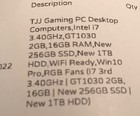 Black Desktop Gaming Computer With Rgb Lighting