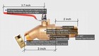 Hmp010-r 2 shank Brass 3 4 mip Water Heater Drain Valve  Full Port  180   Handle