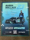 Bubba Wallace Signed Autograph Rare 2023 Nascar Hero Promo Card