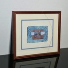 Nan Goss-bilodeau 1991 Signed Mixed Media Paper Collage Dragonfly