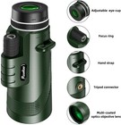 40x60 Monocular Binoculars With Night Vision Bak4 Prism High Power Waterproof