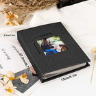 Photo Album 4x6 100 Pockets 2 Packs  Small Mini Capacity Linen Photo Album Bulk