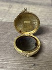 Vintage 1968 Estee Lauder Youth Dew Solid Perfume Compact Turquoise Cabochon