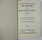 1943 1st Ed  the History Of Houston County Texas  Armistead Albert Aldrich Hb Dj