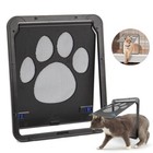 Pet Cat Dog Lockable Flap Door Magnetic Lock Door Gate Frame For Screen Window