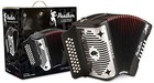 Hohner Panther G c f 3-row Diatonic Accordion - Black