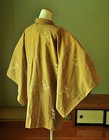 Vintage Japanese Kimono Haori Jacket Silk Maple-suger-brown splatter maple