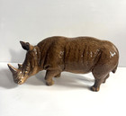 Sylvac Rhino Rhinoceros Figurine 5166  Pottery Large