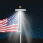 Solar Powered Flag Pole Light 26 Led Auto Active Super Bright Outdoor Waterproof