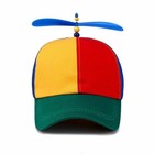 Cute Unisex Rainbow Color Helicopter Propeller Cap Hat School Boy Fancy Cap