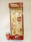 Vintage Kwikset 95110 Brass Door Handles   Locks 2001 In Original Pkg 4 Pc