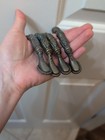 Antique Pewter Bronze Vintage Drawer  Cabinet Pulls 3  Center Holes