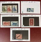 Saar  1920-1950  Lot Of Mint   Used On 102 Cards  Total Scott Cat  Val   386 00