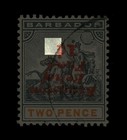  barbados  1907  1p On 2p Sg 153 Var  Sc B1c Inverted   No Period Error  used 