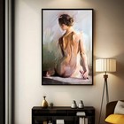 Sexy Naked Woman Canvas Poster Abstract Wall Art Posters