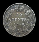 1858 Canada  20 Cent Silver  6 25 24  Free Shipping