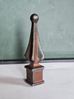 Cast Iron Finial Ornamental Fence Topper Plain Spear Style