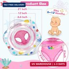 Baby Pool Float With Double Airbag Safety Seat For Toddler   Infant 6-12 Months 