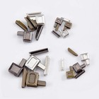 24pcs Metal Zipper Repair Kit 3 5 8 10 Stopper Sliders Pins Diy Sewing